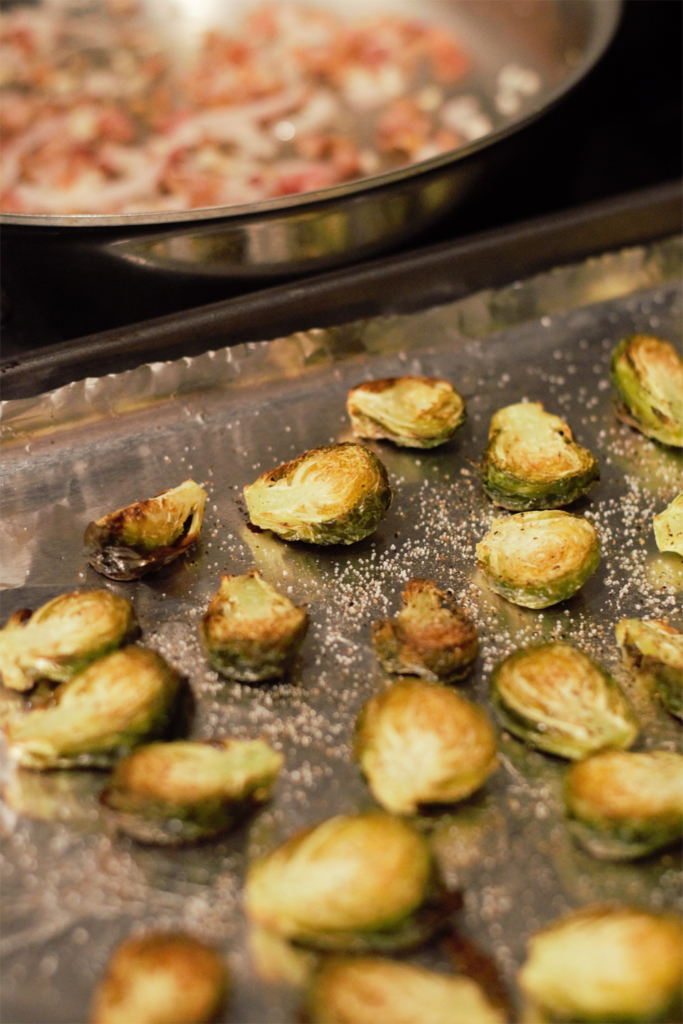 Dijon Bacon Brussels Sprouts