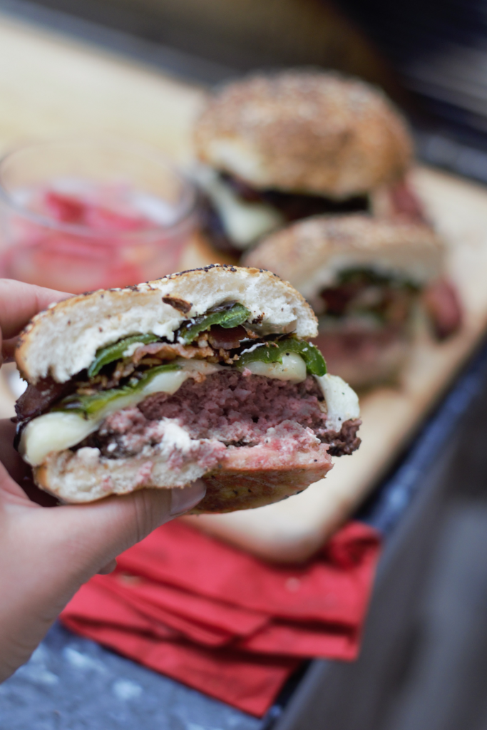 Jalapeno Popper Bacon Cheeseburgers