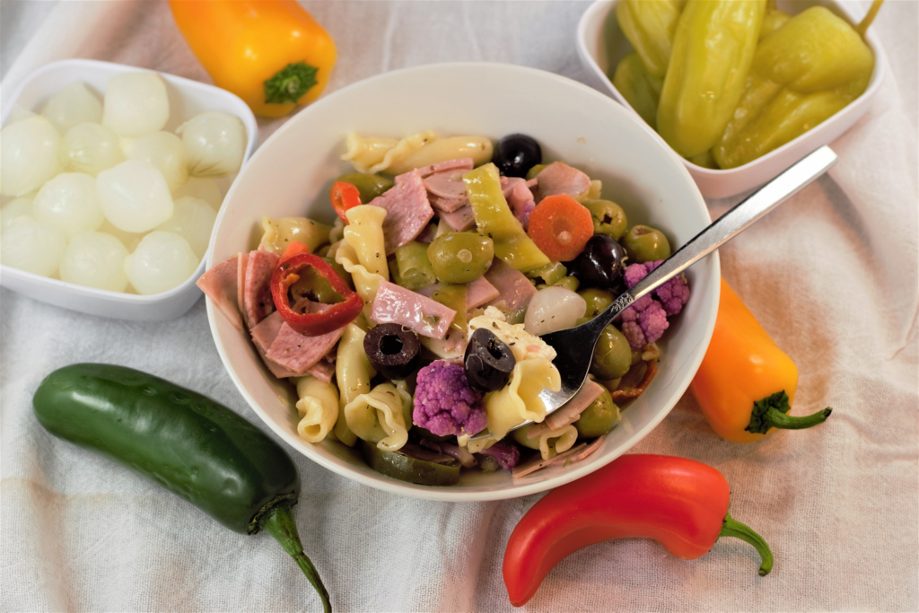 Muffuletta Pasta Salad | Mountain Cravings